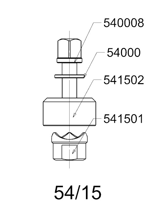 PERFORADOR REDONDO PARA CHAPA  FORZA  SERIE 54